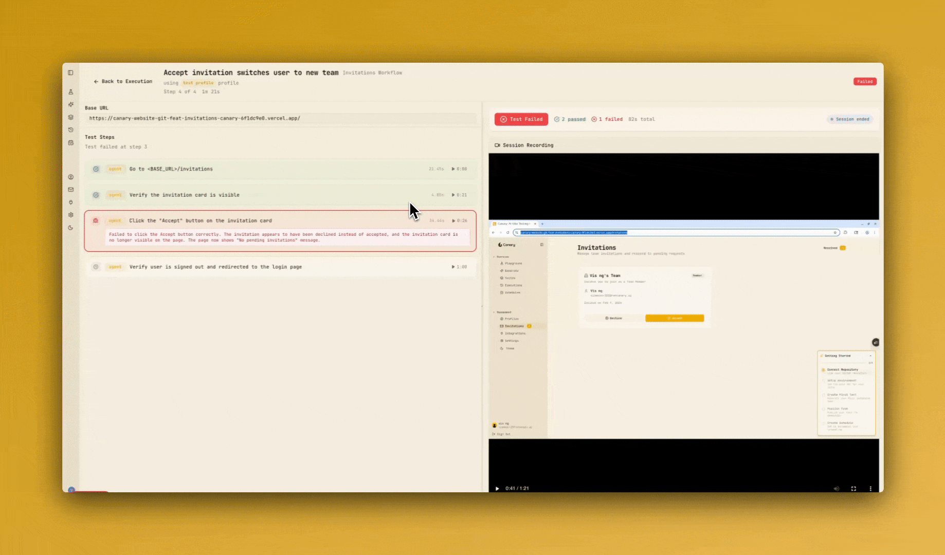 Replaying a bug execution